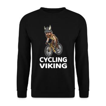 Road Bike Bicycle Road Cyclist Cycling Cyclist - Unisex Sweatshirt - black - Front - Alina (178cm) & Michal (187cm)
