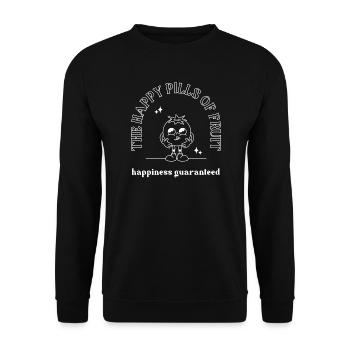 Blueberry Retro - Unisex Pullover - Schwarz - Vorne - Alina (178cm) & Michal (187cm)