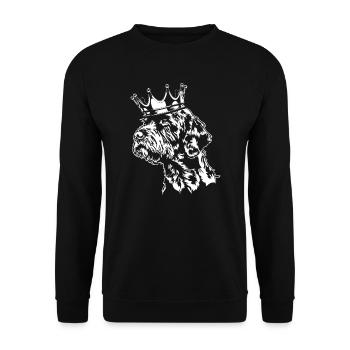 Cesky Fousek Krone Chien Chiens Wilsigns - Sweat-shirt Unisexe - noir - Devant - Alina (178cm) & Michal (187cm)