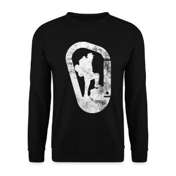 Wanderer - (2) - Unisex Pullover - Schwarz - Vorne - Alina (178cm) & Michal (187cm)