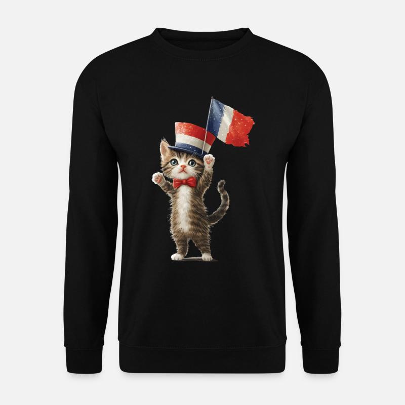 Katze - Unisex Pullover - Schwarz