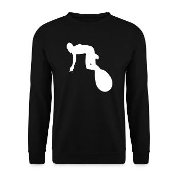 Surfing Surfer Surfboard Wellenreiten Wellenreiter - Unisex Pullover - Schwarz - Vorne - Alina (178cm) & Michal (187cm)