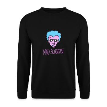 Mad scientist gift idea - Unisex Sweatshirt - black - Front - Alina (178cm) & Michal (187cm)