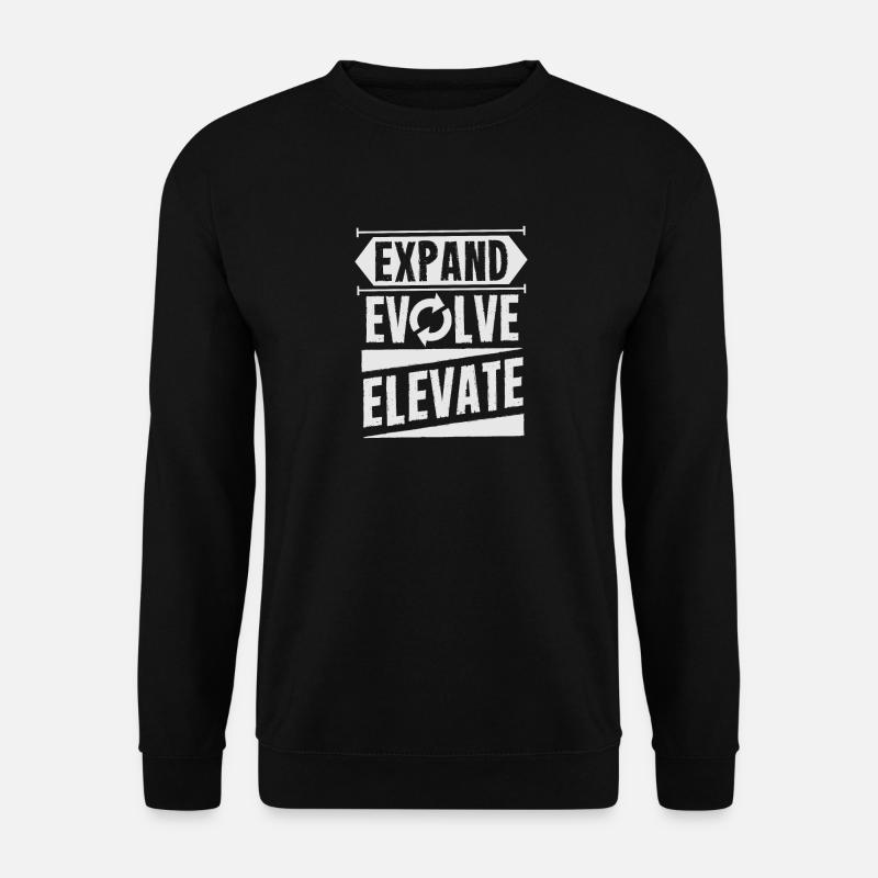 Expand - Evolve - Elevate - Unisex Sweatshirt - black