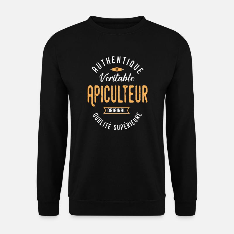 Professionelle Imker-authentische Geschenkzitate - Unisex Pullover - Schwarz