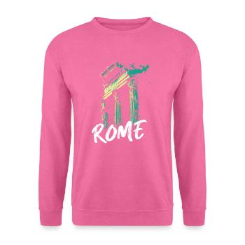 Rom, historische Stadt - Unisex Pullover - Pink - Vorne
