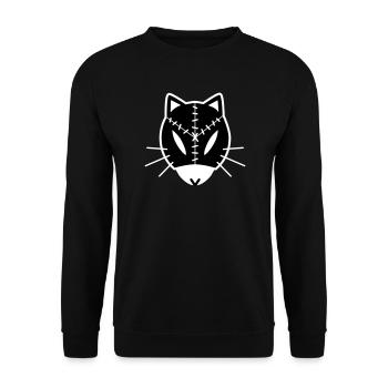 Catkuroeil - Unisex Sweatshirt - black - Front - Alina (178cm) & Michal (187cm)