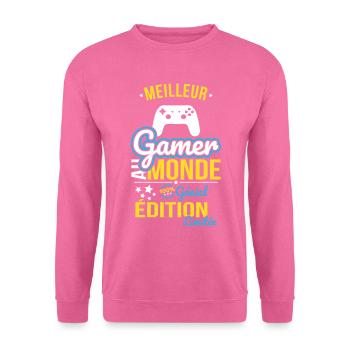 Der beste Gamer der Welt - 100% genial - Unisex Pullover - Pink - Vorne