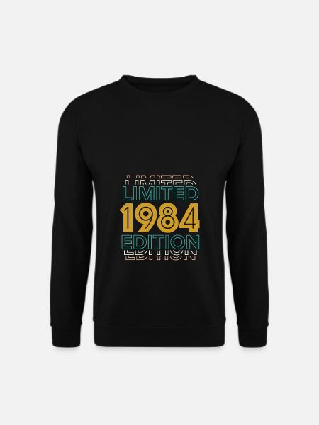 1984 Limited Edition Geburtstagsdesign - Unisex Pullover - Schwarz