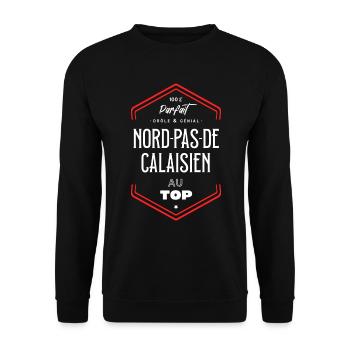 Nord pas de calaisien parfait et au top - Sweat-shirt Unisexe - noir - Devant - Alina (178cm) & Michal (187cm)