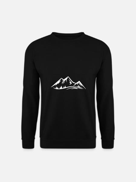 Berge - Unisex Pullover - Schwarz