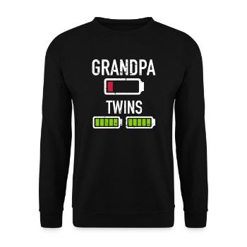 jumeaux - Sweat-shirt Unisexe - noir - Devant - Alina (178cm) & Michal (187cm)