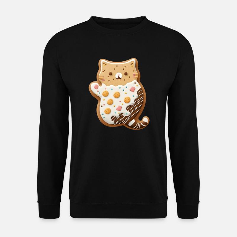 Katzen Keks - Unisex Pullover - Schwarz