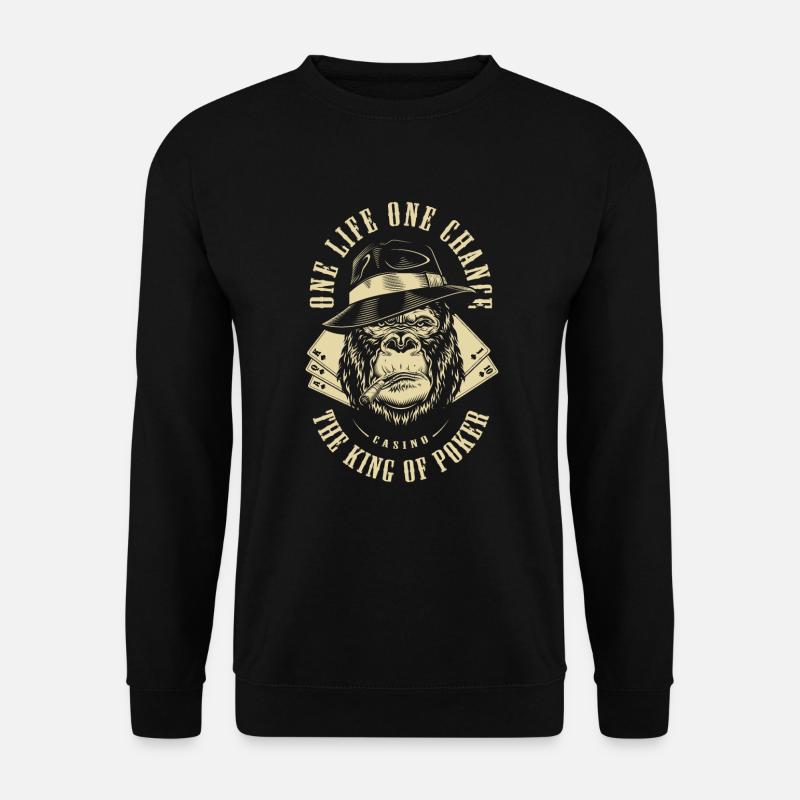 King of Poker - Unisex Pullover - Schwarz