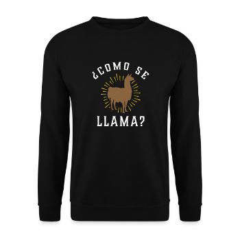 Drôle Como Se Llama - Sweat-shirt Unisexe - noir - Devant - Alina (178cm) & Michal (187cm)