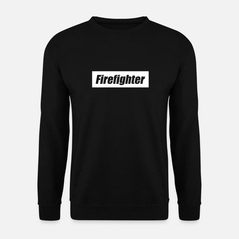 Firefighter Fireman Apparel - Unisex Pullover - Schwarz