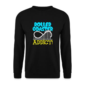 Rollercoaster Apparel - Unisex Sweatshirt - black - Front - Alina (178cm) & Michal (187cm)