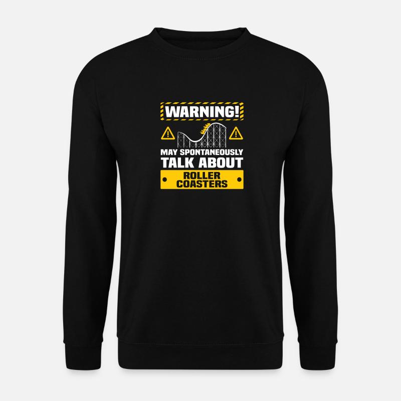 Funny Rollercoaster Apparel - Unisex Sweatshirt - black