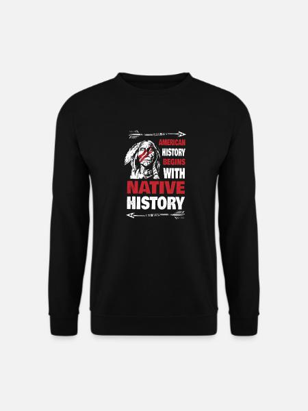 Native American History Apparel - Unisex Sweatshirt - black