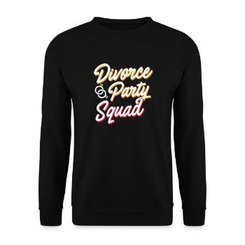 Divorce Party Squad Divorced - Unisex Sweatshirt - black - Front - Alina (178cm) & Michal (187cm)
