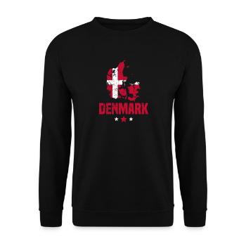 Danemark Drapeau danois - Sweat-shirt Unisexe - noir - Devant - Alina (178cm) & Michal (187cm)