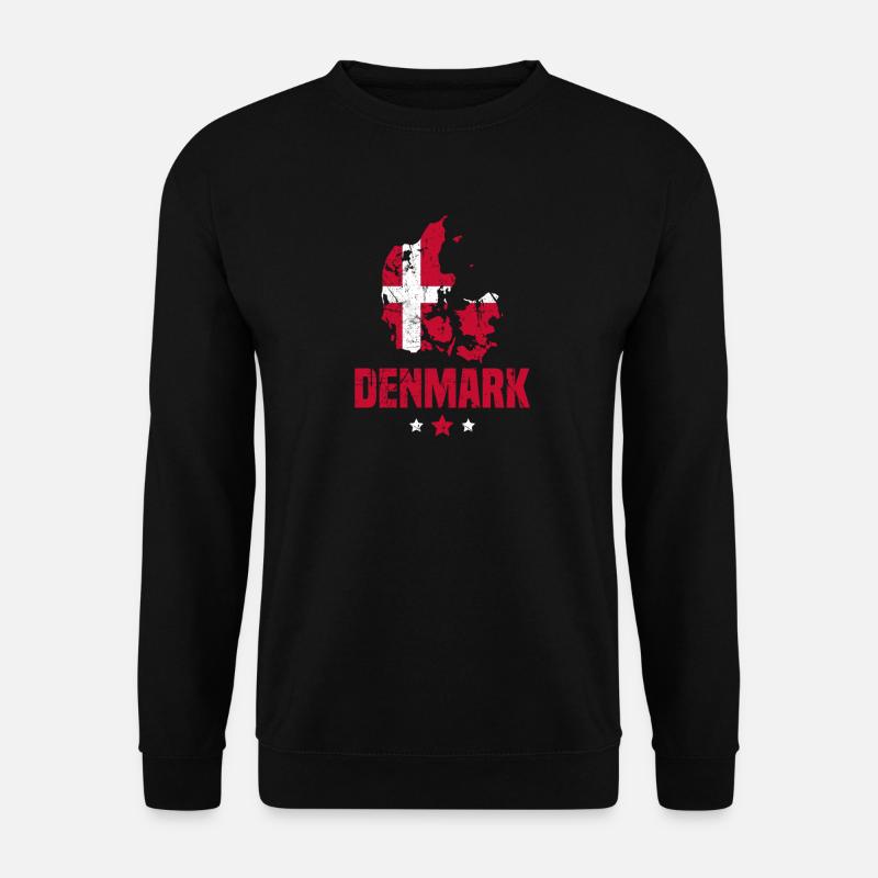 Danemark Drapeau danois - Sweat-shirt Unisexe - noir