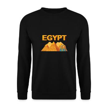 Égypte Pyramide égyptienne - Sweat-shirt Unisexe - noir - Devant - Alina (178cm) & Michal (187cm)
