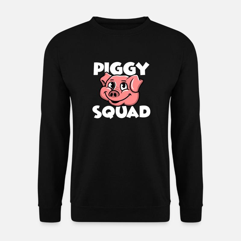Cochons drôles mignons - Sweat-shirt Unisexe - noir