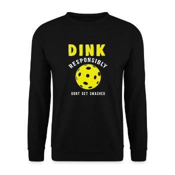 Pickleball Dink Drôle - Sweat-shirt Unisexe - noir - Devant - Alina (178cm) & Michal (187cm)