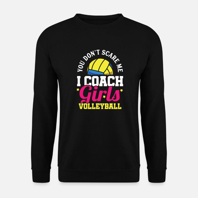 Mädchen Volleyball Trainer Lustig - Unisex Pullover - Schwarz