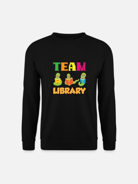 Team Library Cute Librarian School - Unisex Sweatshirt - black