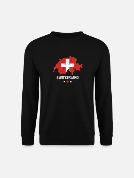 Suisse Drapeau Suisse - Sweat-shirt Unisexe - noir
