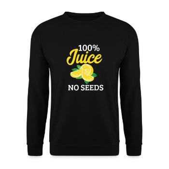Drôle de vasectomie sans graines - Sweat-shirt Unisexe - noir - Devant - Alina (178cm) & Michal (187cm)