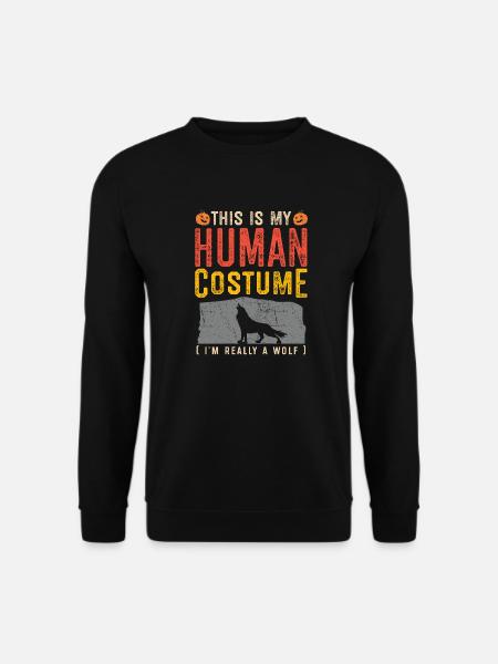 Wolf Halloween Costume Apparel - Unisex Sweatshirt - black