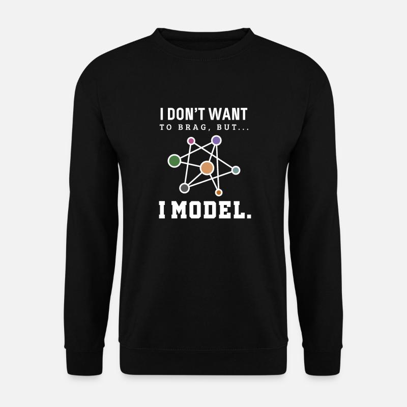 Big Data Modell Lustige Data Scientist Bekleidung - Unisex Pullover - Schwarz