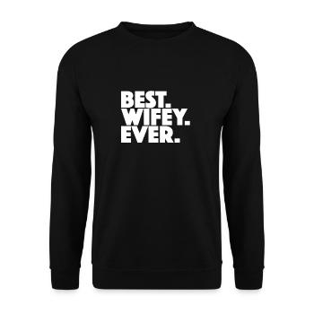Meilleur cadeau de femme - Sweat-shirt Unisexe - noir - Devant - Alina (178cm) & Michal (187cm)