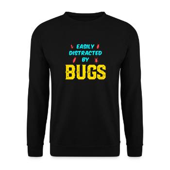 Vêtements pour insectes collecteurs d’insectes - Sweat-shirt Unisexe - noir - Devant - Alina (178cm) & Michal (187cm)