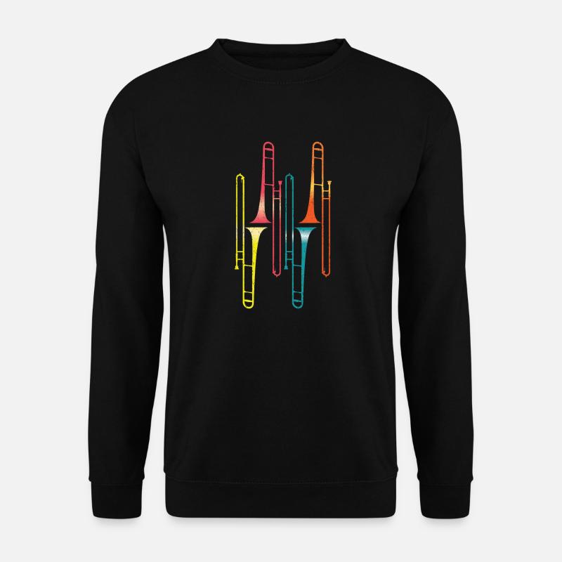 Retro Posaunen band Musik - Unisex Pullover - Schwarz