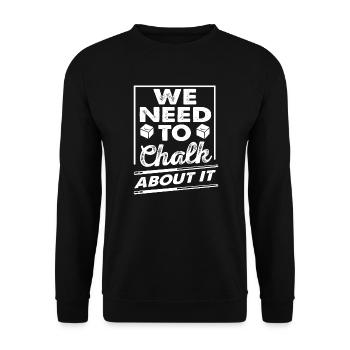 Billard Kreide Pun Lustiger Poolspieler - Unisex Pullover - Schwarz - Vorne - Alina (178cm) & Michal (187cm)