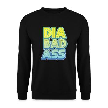 Lustiger Diabetes Diabetiker Insulin - Unisex Pullover - Schwarz - Vorne - Alina (178cm) & Michal (187cm)