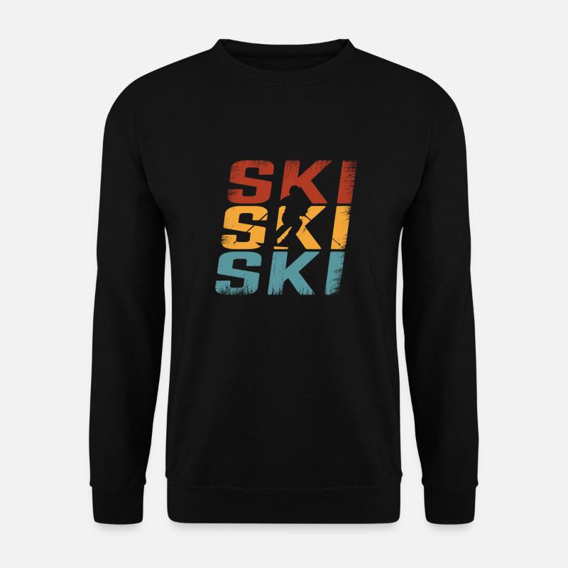 Retro Ski Skiing - Unisex Sweatshirt - black