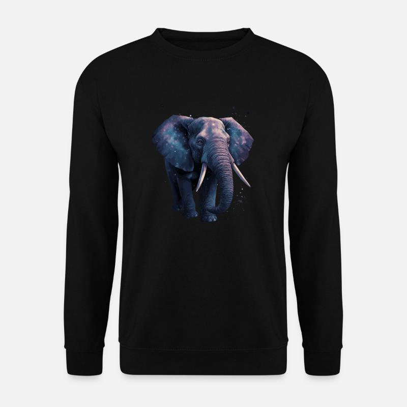 Eléphant d’Afrique - Sweat-shirt Unisexe - noir
