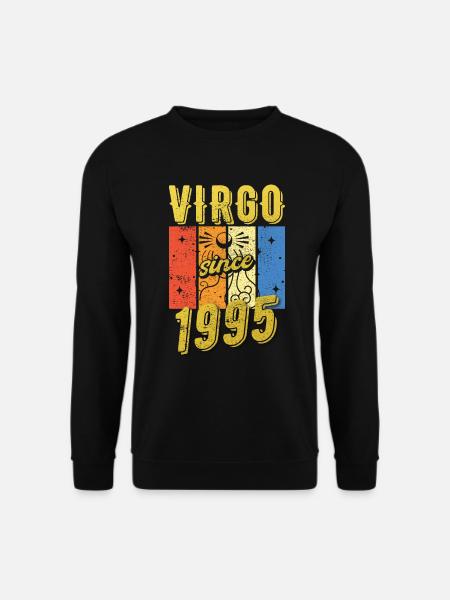 Virgo 1995 Zodiac Birthday Gift - Unisex Sweatshirt - black