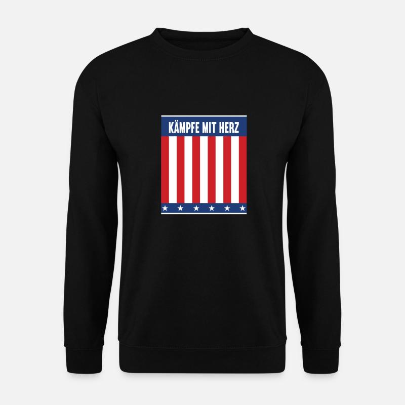 Battez-vous avec les cœurs - Sweat-shirt Unisexe - noir