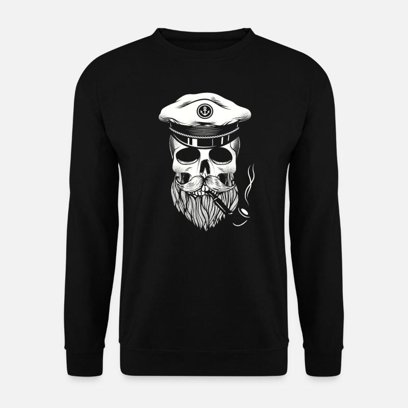 Captain Skull Sailor - Unisex Sweatshirt - black