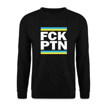 Fuck Putin | Support for Ukraine - Unisex Sweatshirt - black - Front - Alina (178cm) & Michal (187cm)