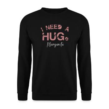 J’ai besoin d’une énorme margarita Je suis stressé - Sweat-shirt Unisexe - noir - Devant - Alina (178cm) & Michal (187cm)