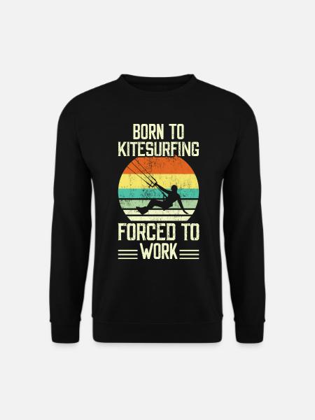 Kitesurf Kitesurfer Kiteboard - Unisex Pullover - Schwarz