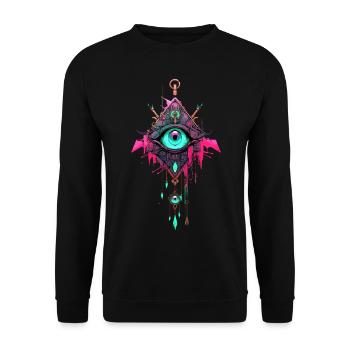 Dreamcatcher #3 - Unisex Sweatshirt - black - Front - Alina (178cm) & Michal (187cm)