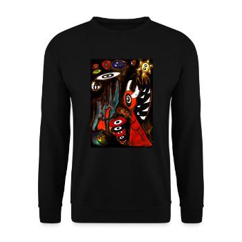 Sami va découvrir le monde - Sweat-shirt Unisexe - noir - Devant - Alina (178cm) & Michal (187cm)